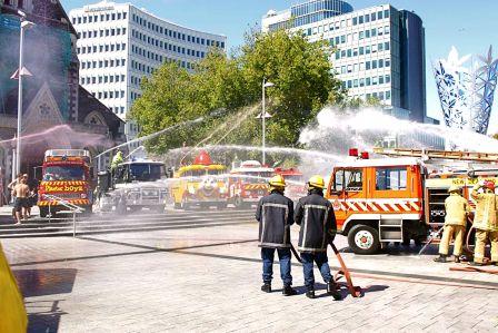 Cathedral Square Water Fight